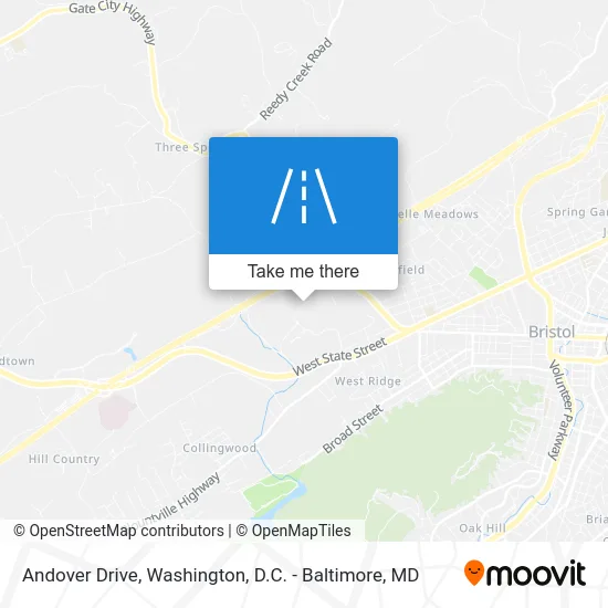 Andover Drive map