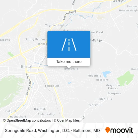 Springdale Road map