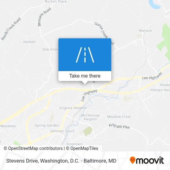 Stevens Drive map
