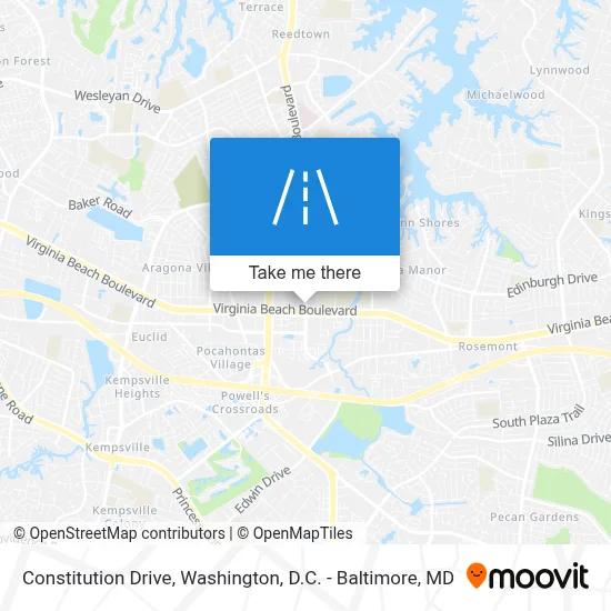 Constitution Drive map