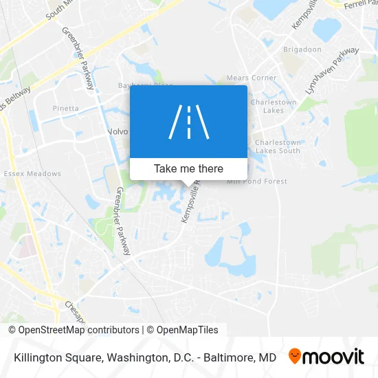 Killington Square map