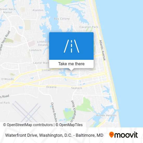 Waterfront Drive map