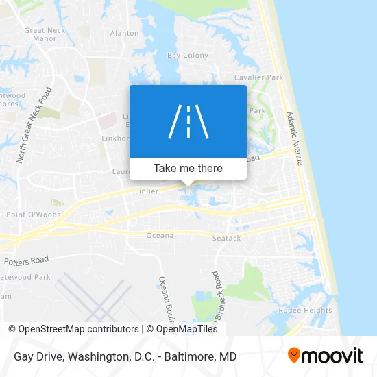 Gay Drive map
