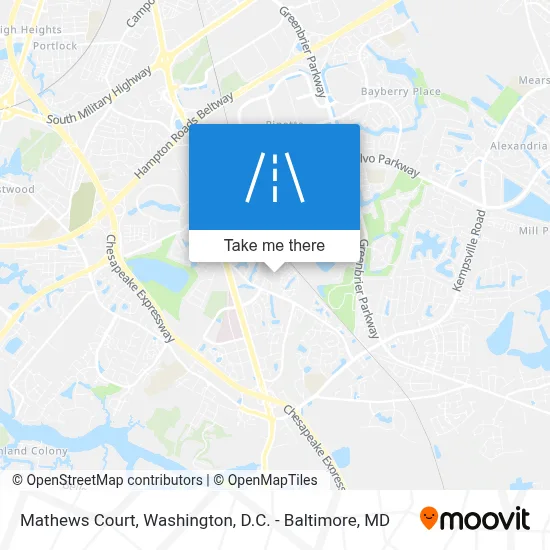 Mathews Court map