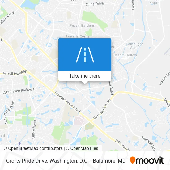 Crofts Pride Drive map