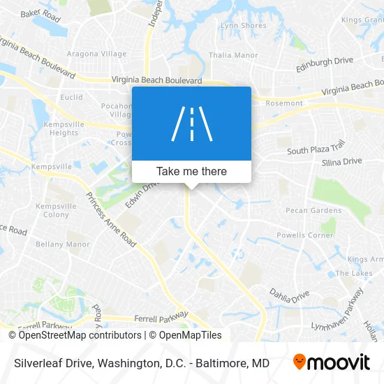 Silverleaf Drive map