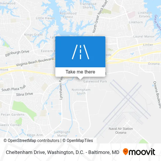Cheltenham Drive map