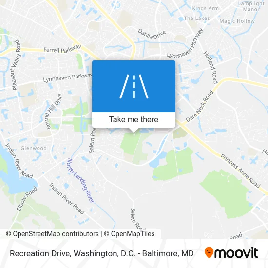 Recreation Drive map