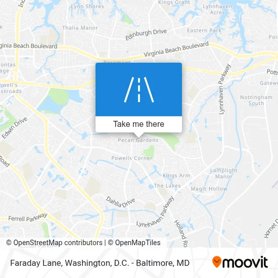 Faraday Lane map