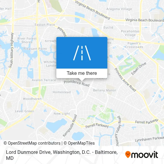 Lord Dunmore Drive map