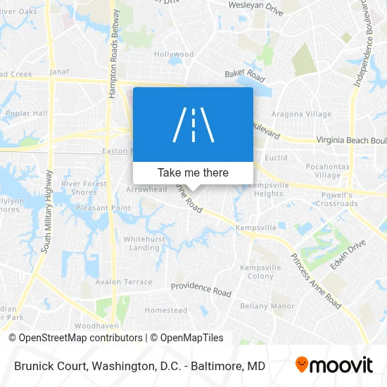 Brunick Court map