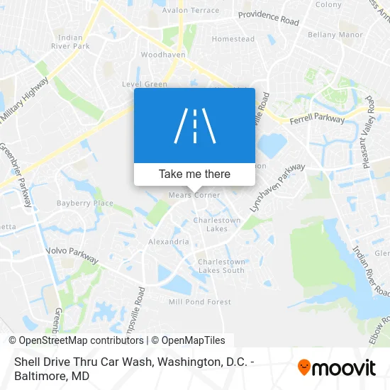 Shell Drive Thru Car Wash map