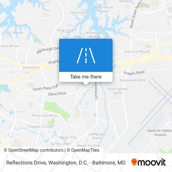 Reflections Drive map