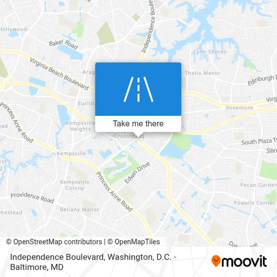 Independence Boulevard map