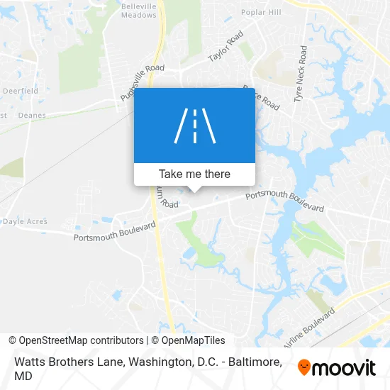 Watts Brothers Lane map