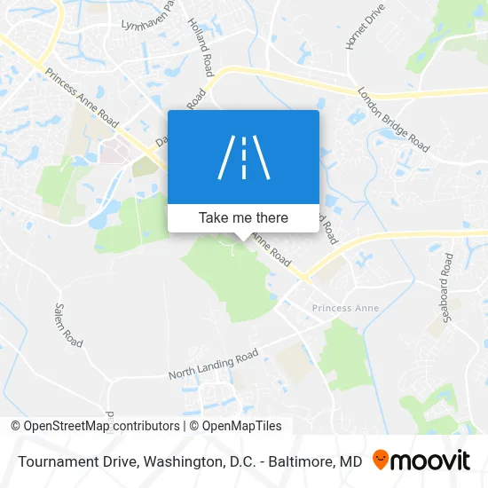 Tournament Drive map