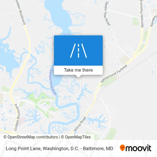 Long Point Lane map