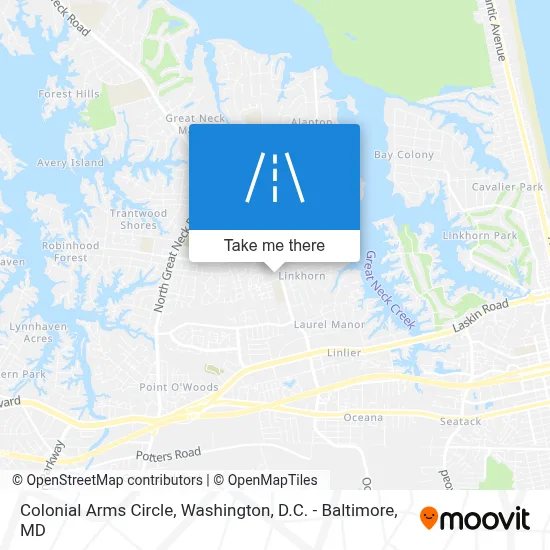 Colonial Arms Circle map