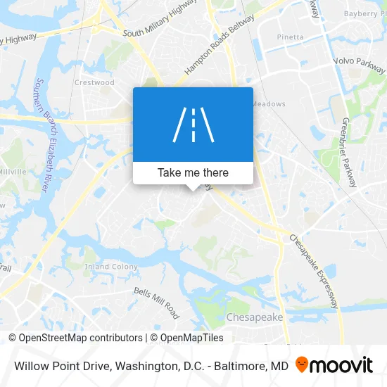 Willow Point Drive map
