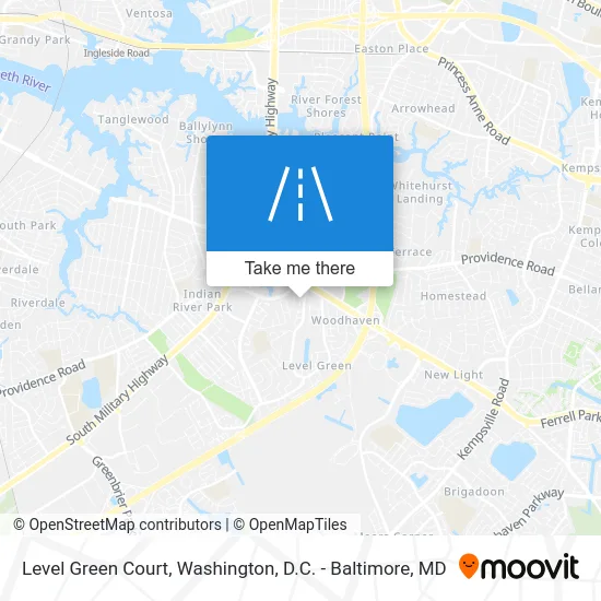 Level Green Court map