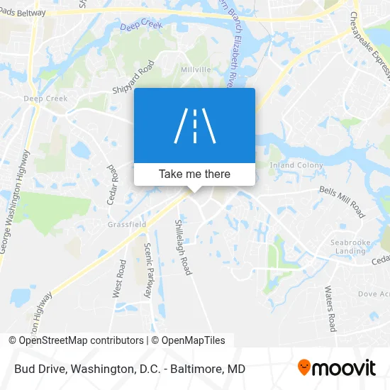 Bud Drive map