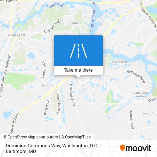 Dominion Commons Way map