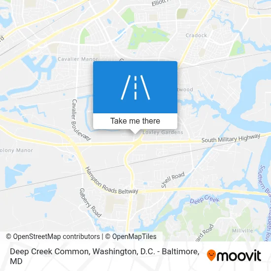 Deep Creek Common map