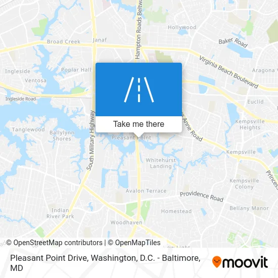 Pleasant Point Drive map