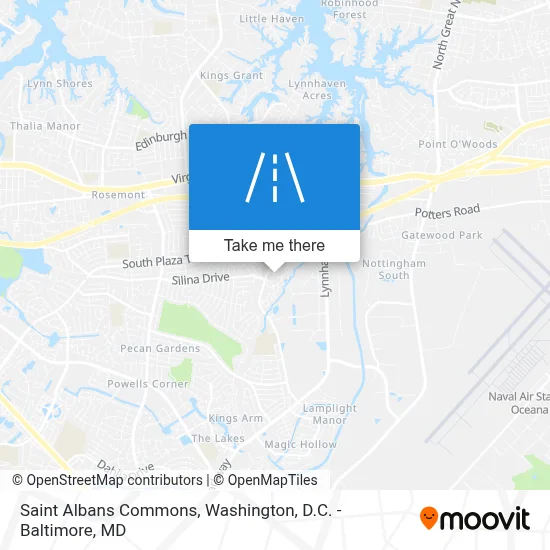 Saint Albans Commons map