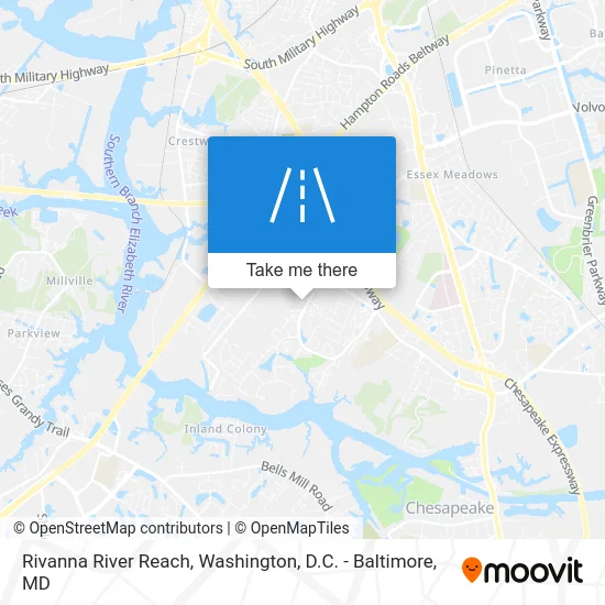 Rivanna River Reach map