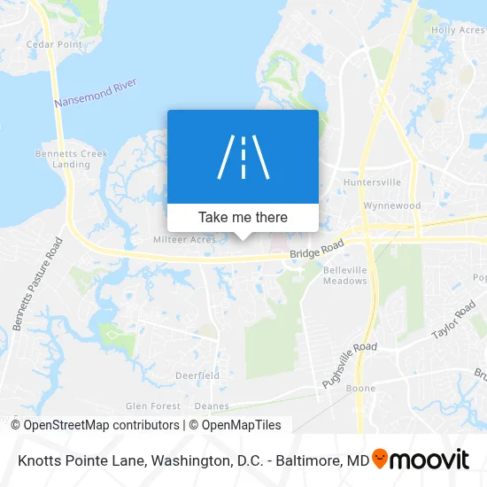 Knotts Pointe Lane map