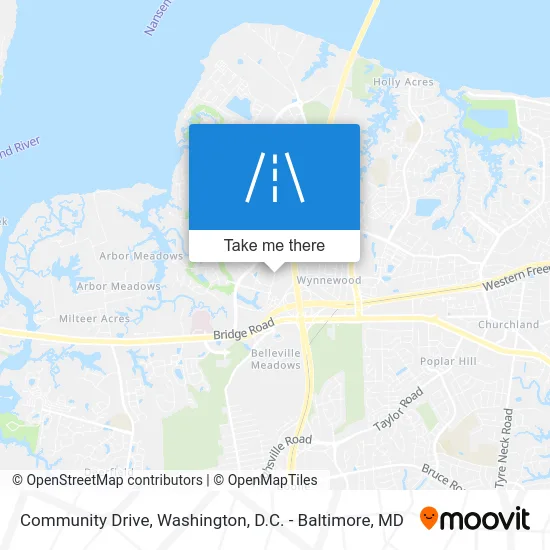 Community Drive map