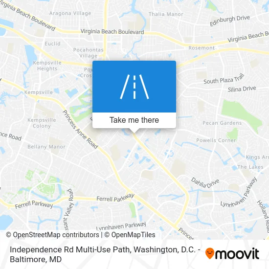 Independence Rd Multi-Use Path map