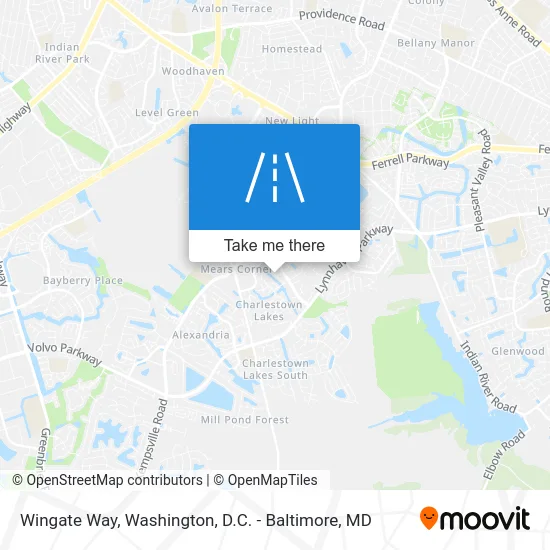 Wingate Way map