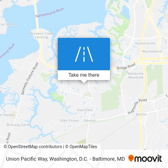 Union Pacific Way map