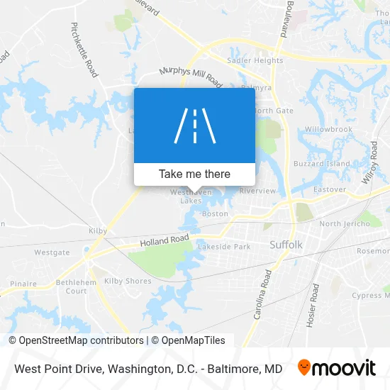 West Point Drive map