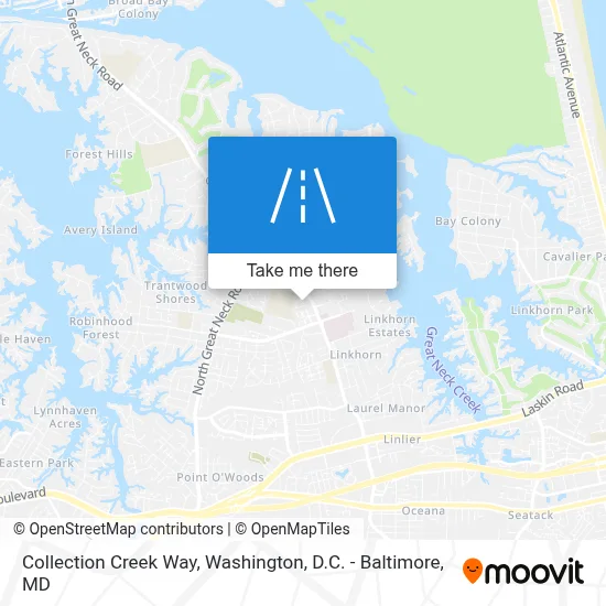 Collection Creek Way map