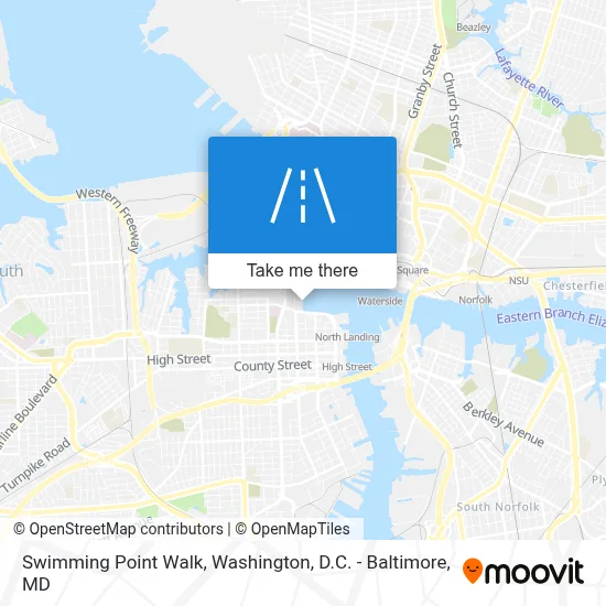 Swimming Point Walk map