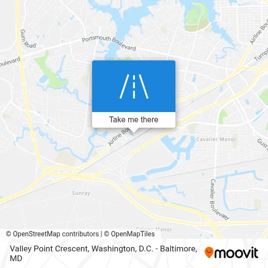 Valley Point Crescent map