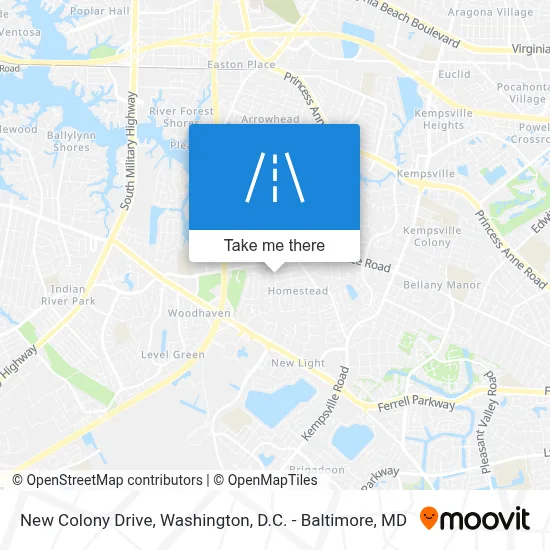 New Colony Drive map