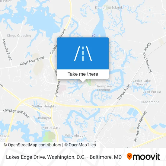Lakes Edge Drive map
