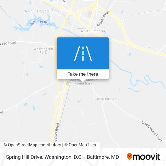 Spring Hill Drive map