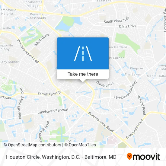 Houston Circle map