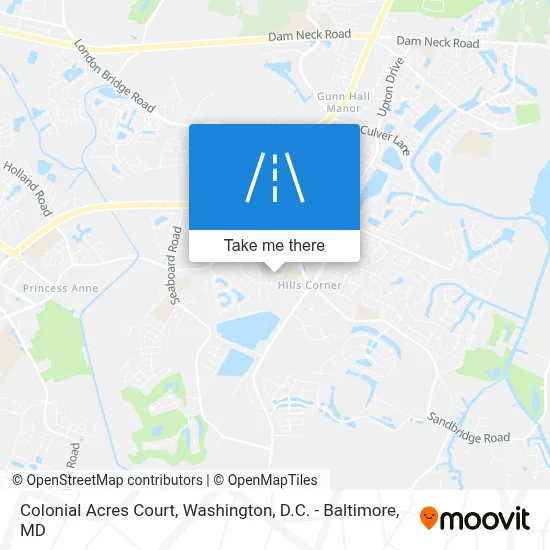 Colonial Acres Court map