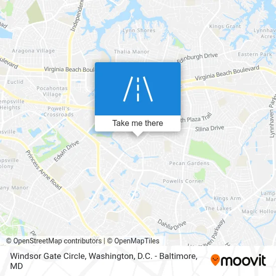 Windsor Gate Circle map