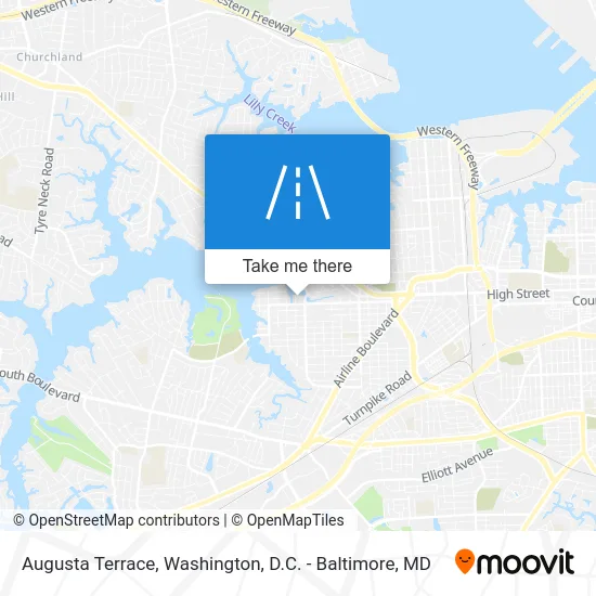 Augusta Terrace map