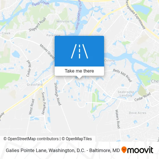 Galies Pointe Lane map