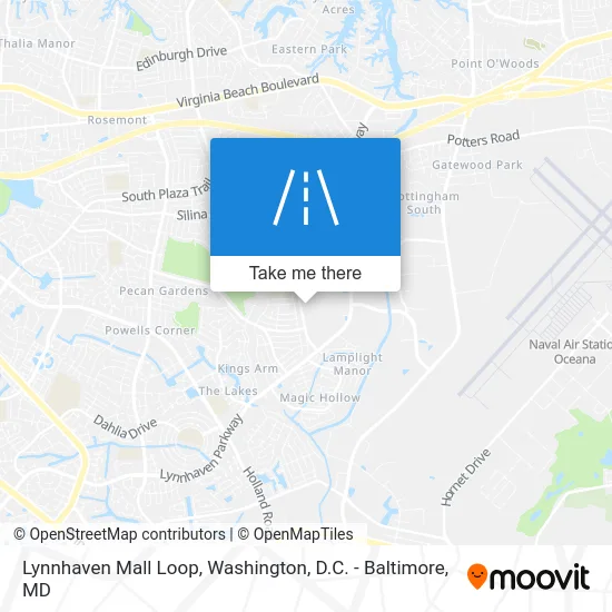 Lynnhaven Mall Loop map