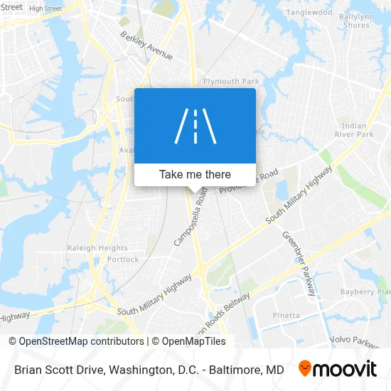 Brian Scott Drive map