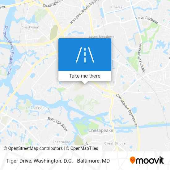Tiger Drive map
